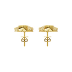 Lumière Flame Pavé Lab Grown Diamond Earrings for Birthday Gift By Lume Jewels