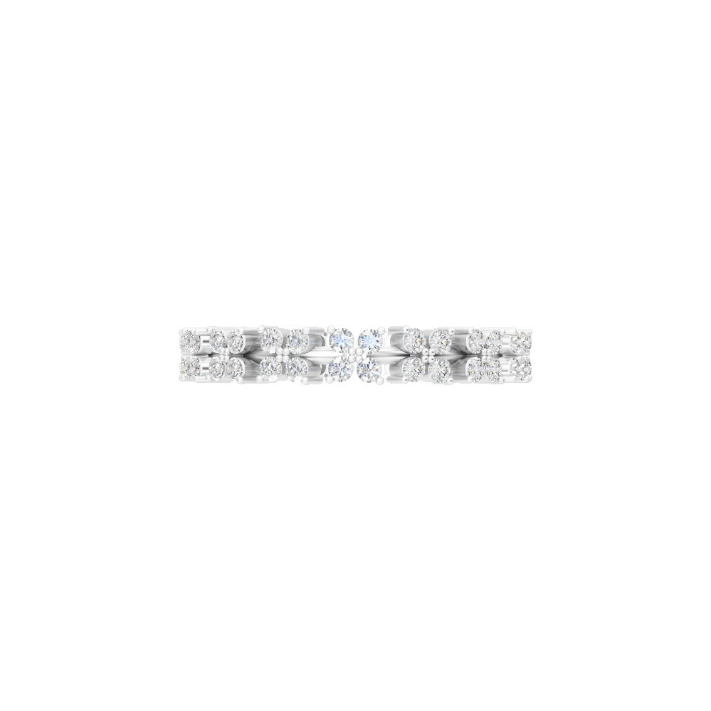 Celestia Dual Row Eternity Band