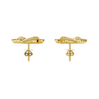 Roselle Geometric Lab Grown Diamond-Frame Earrings in Rose or White or Gold