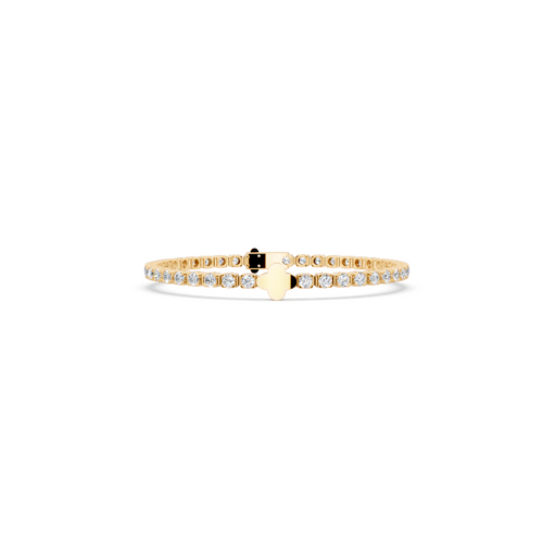 Elegant Round Brilliant Lab Created Diamond Bracelet with Bezel set for Anniversary Gifts