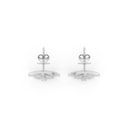 Seraphina Teardrop Filigree Stud Earrings with Round Brilliant Lab Created Diamond