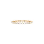 Elysian Oval Bezel Lab Created Diamond Bracelet in Gold Simple Gift for Her