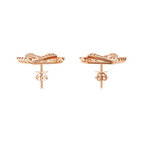 Roselle Geometric Lab Grown Diamond-Frame Earrings in Rose or White or Gold