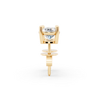 Valoria Round Solitaire Lab Grown Diamond Stud Earrings in 10 or 14 or 18K Gold