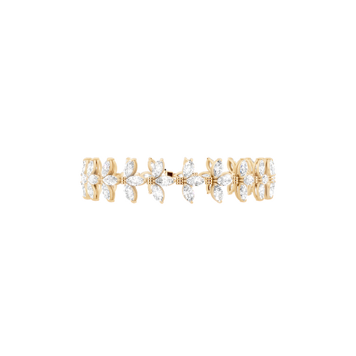 Seraphina Marquise Cut Lab Created Diamond Bloom Bracelet for Women