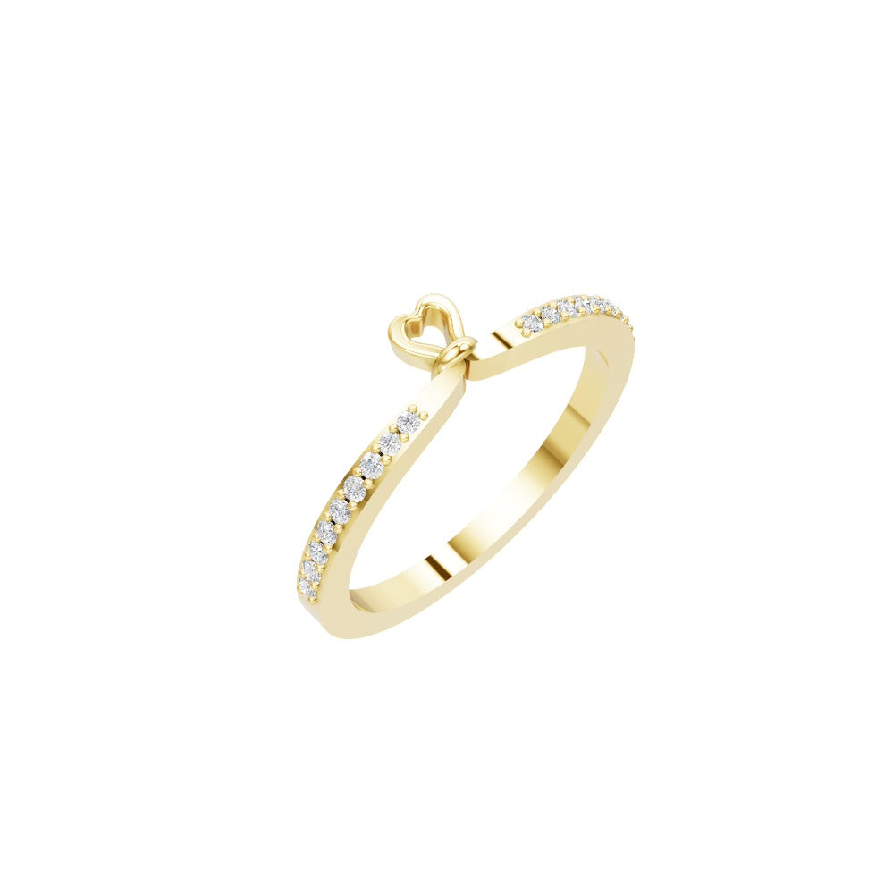 Eternal Heart Pavé Ring