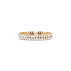 Golden Laurel Double Marquise Cut Lab Grown Diamond Bracelet in Gold