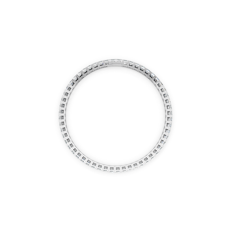 Aurelia Baguette Cut Lab Grown Diamond Tennis Bracelet for Proposal Gift for Her