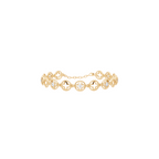 Elegant Clover Motif Circle Station Lab Created Diamond Bracelet for Everyday Styling