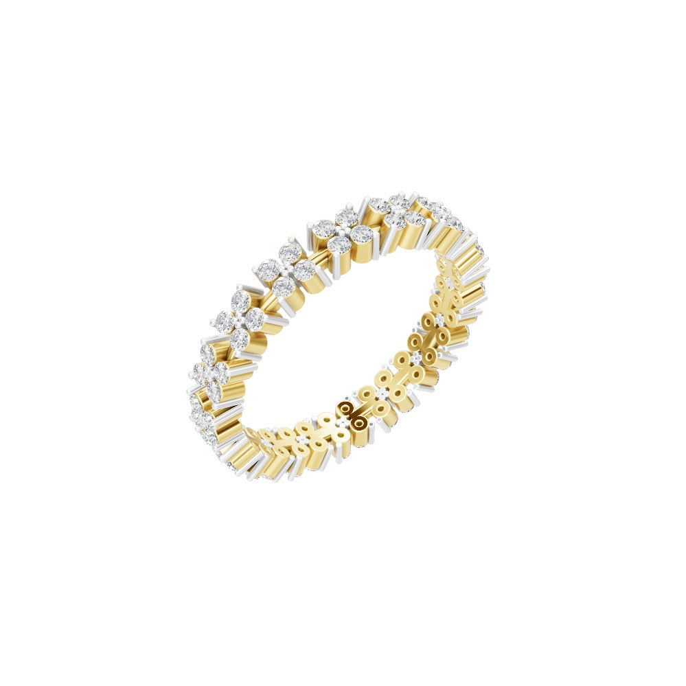 Celestia Dual Row Eternity Band