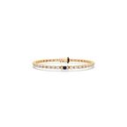 Premium Gold Tone Round Cut Lab Created Diamond Tennis Bracelet for Women