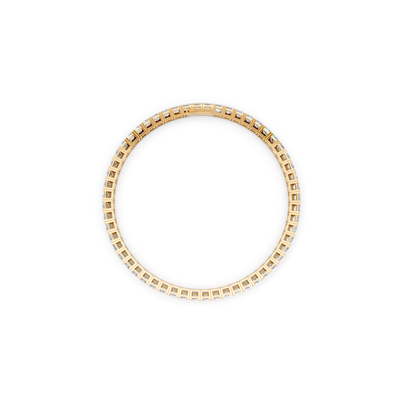 Aurelia Baguette Cut Lab Grown Diamond Tennis Bracelet for Proposal Gift for Her