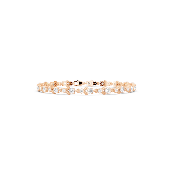 Noir Laurel Radiance Bracelet for Women with Round Brilliant Lab Grown Diamond