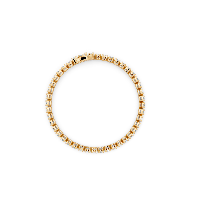 Elegant Round Lab Created Diamond Line Bracelet for Women by Lume Jewels