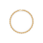 Aurelia Bow Lattice Pave Round Cut Brilliant Lab Grown Diamond Bracelet for Anniversary Gift
