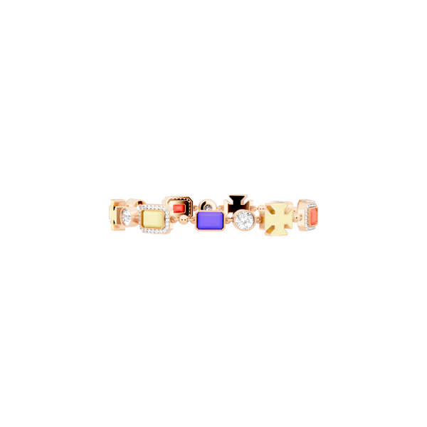 Elegant Geometric Pave Station Lab Created Diamond Bracelet for Women by Lume Jewelry