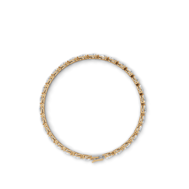 Luxury Pear Cut Lab Grown Diamond Tennis-Style Bracelet by Lume Jewels