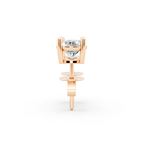 Valoria Round Solitaire Lab Grown Diamond Stud Earrings in 10 or 14 or 18K Gold
